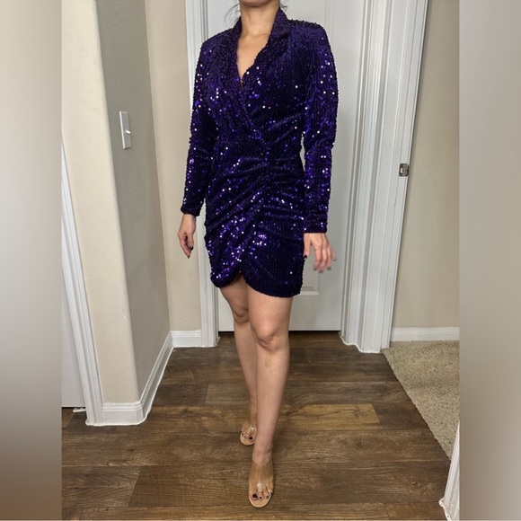 Zara Sequin Blazer Dress Limited Edition Size Small NWT - Picture 13 of 15